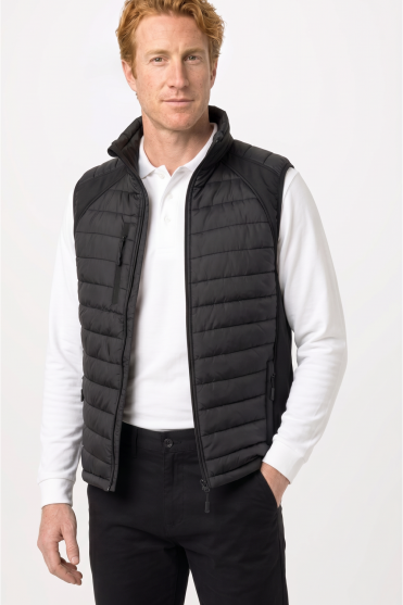 Result Unisex Compass Padded Softshell Gilet, Black/Black