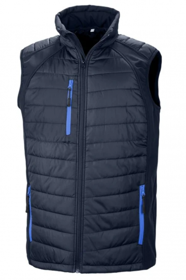 Result Unisex Compass Padded Softshell Gilet, Navy/Royal