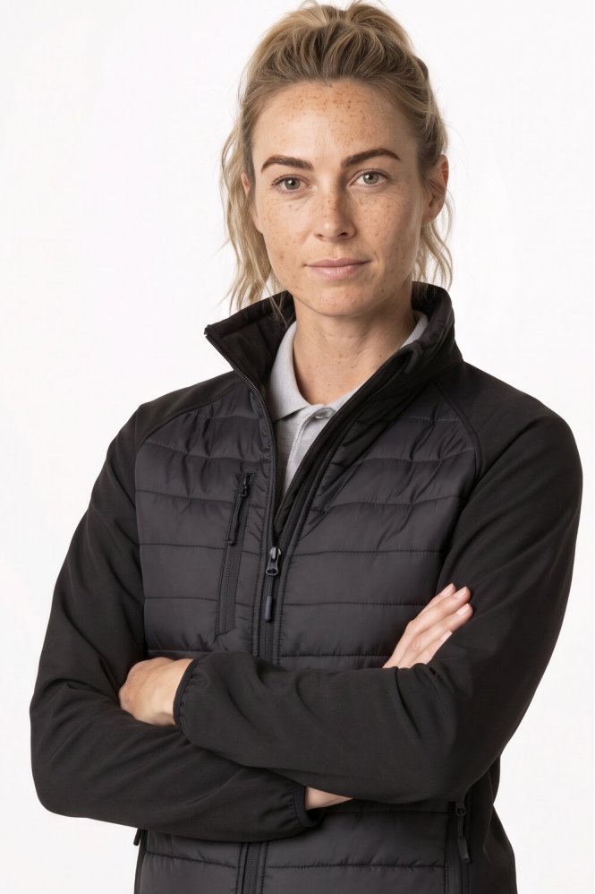 Result Unisex Compass Padded Softshell Jacket, Black/Black