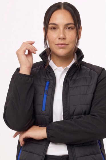 Result Unisex Compass Padded Softshell Jacket, Black/Royal
