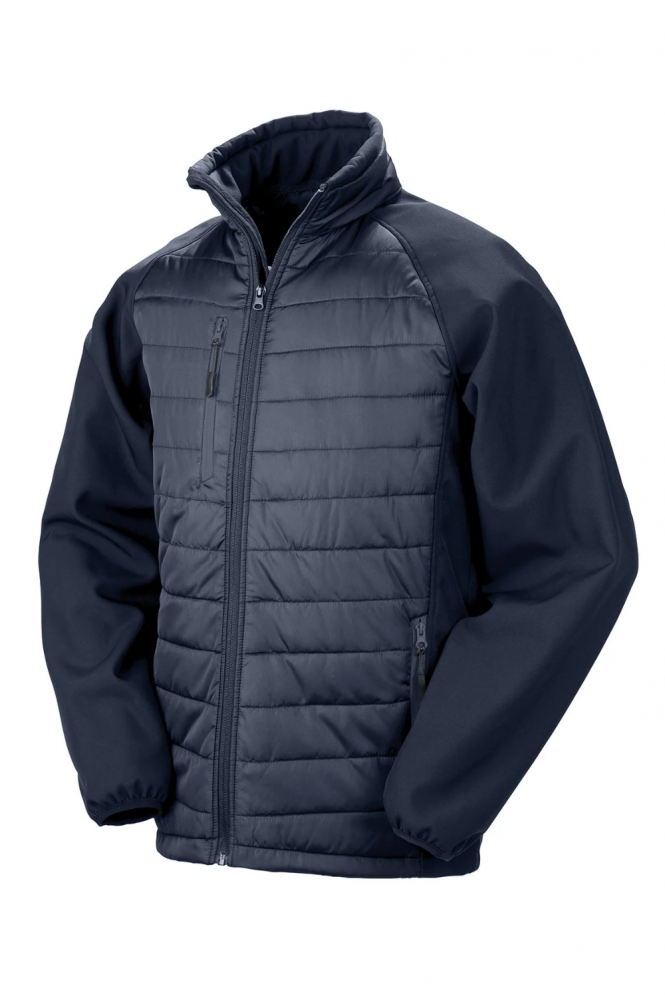 Result Unisex Compass Padded Softshell Jacket, Navy/Navy