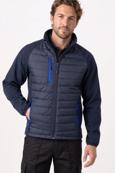 Result Unisex Compass Padded Softshell Jacket, Navy/Royal
