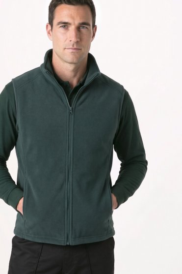 Result Unisex Core Micro Fleece Gilet, Forrest Green
