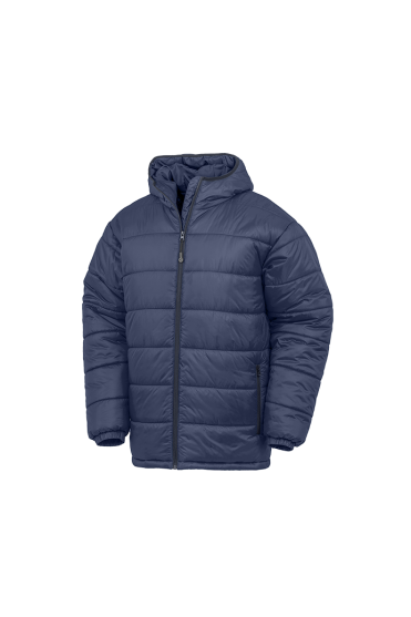 Result Unisex Hooded Padded Parka, Navy