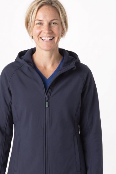 Result Women's 3-Layer Printable Hooded Softshell, Navy