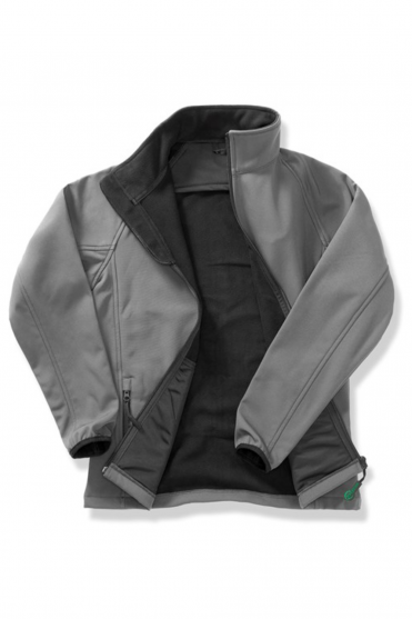 Result Women's Core Printable Softshell Jacket, Charcoal/Black