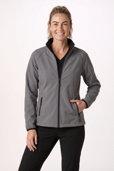 Result Women's Core Printable Softshell Jacket, Charcoal/Black