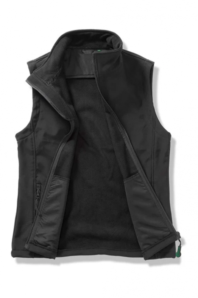 Result Women's Printable Softshell Bodywarmer, Black