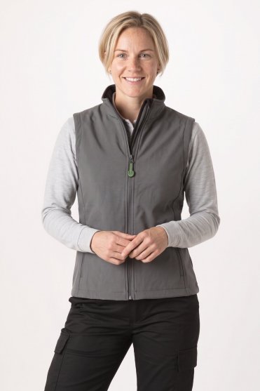 Result Women's Printable Softshell Bodywarmer, Charcoal