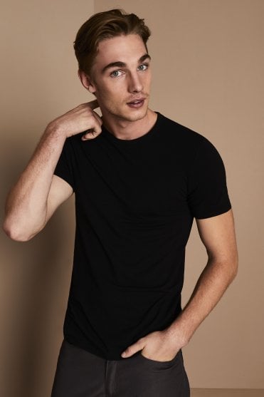 SF Clothing Men's Feel Good Stretch T Shirt, Black