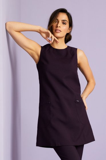 Simon Jersey Sleeveless Tunic, Plum
