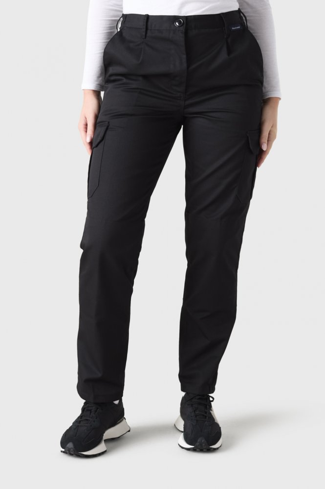 Simon Jersey Women's Cargo Trousers, Black
