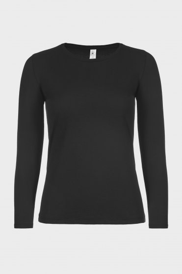 Simon Jersey Women's Long Sleeve T-shirt, Black