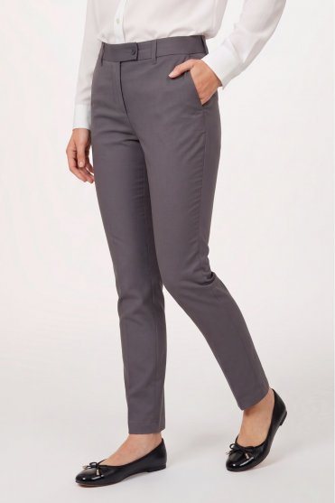 Simon Jersey Women's Trousers, Slim Leg, Regular Length, Grey