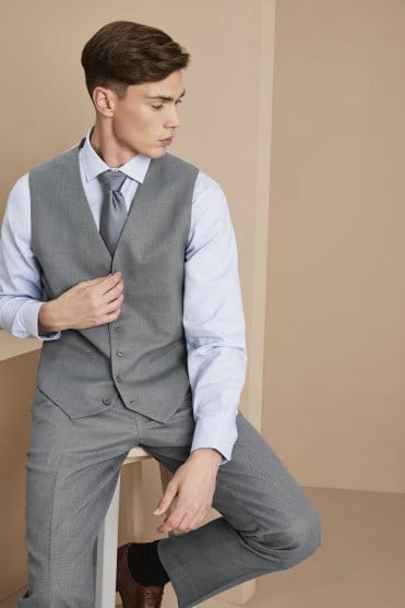 SJ Contemporary Men's Waistcoat, Grey