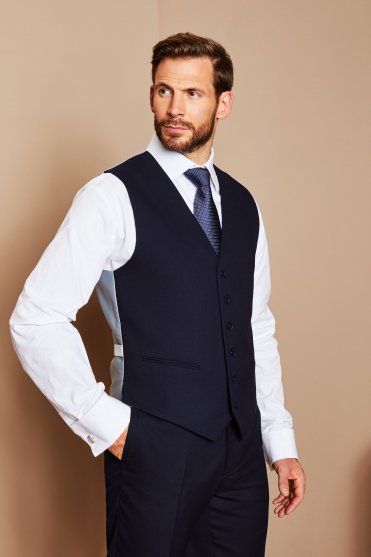 SJ Contemporary Men's Waistcoat, Navy