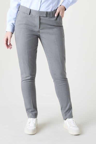 Contemporary Women's Slim Leg Trouser, Regular Length, Grey
