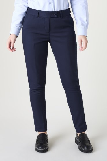 SJ Contemporary Women's Slim Leg Trouser, Reg. Length, Navy