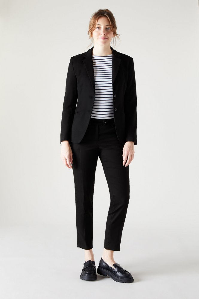 SJ Contemporary Women's Slim Leg Trouser, Tall Length, Black