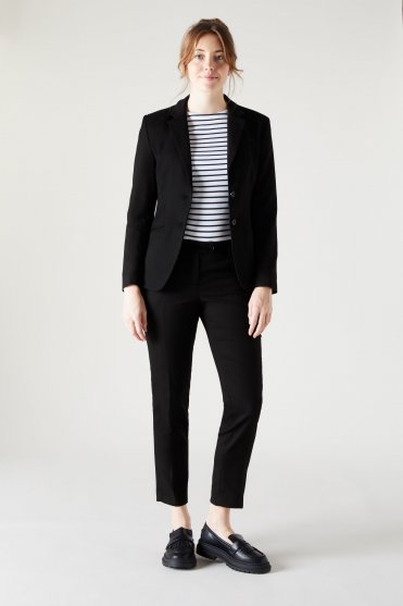 SJ Contemporary Women's Slim Leg Trouser, Tall Length, Black