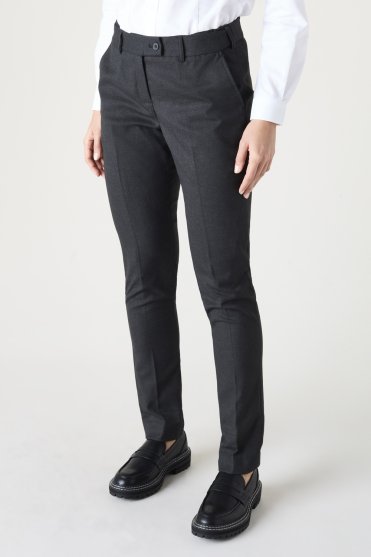 SJ Contemporary Women's Slim Leg Trouser, Tall Length, Charcoal