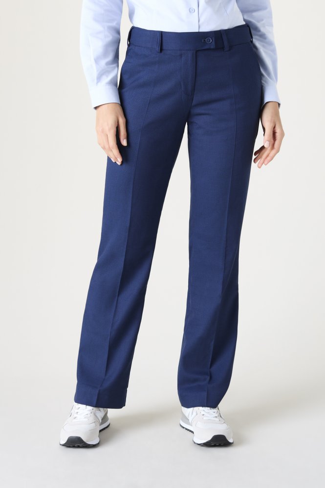 SJ Contemporary Women's Straight Leg Trouser, Tall Length, Blue