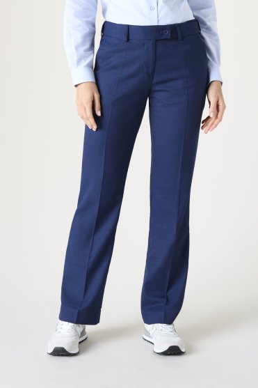 SJ Contemporary Women's Straight Leg Trouser, Tall Length, Blue