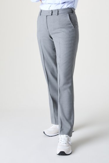SJ Contemporary Women's Trouser, Regular Length, Straight Leg, Grey