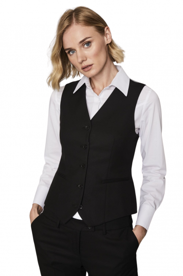 SJ Contemporary Women's Waistcoat, Black