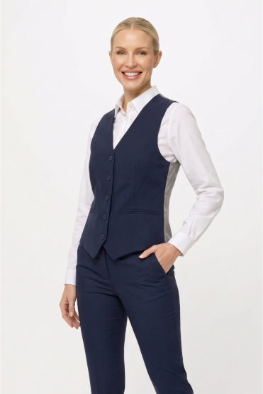 SJ Contemporary Women's Waistcoat, Blue