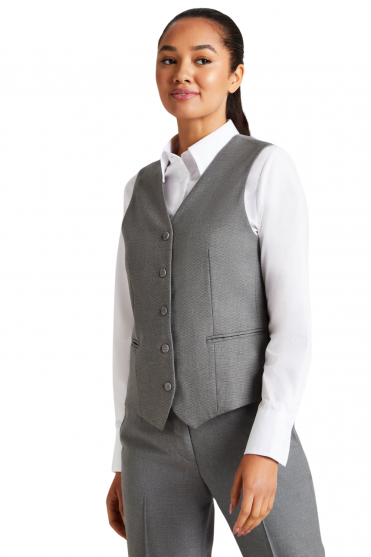 SJ Contemporary Women's Waistcoat, Grey