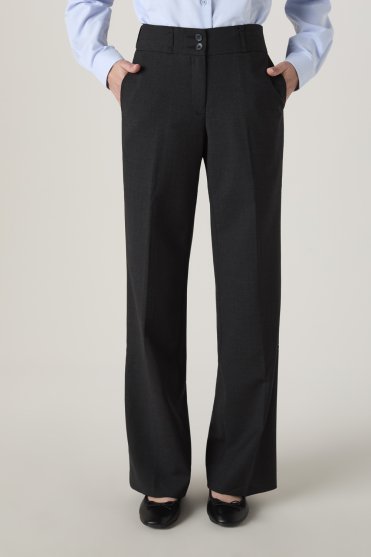 SJ Qualitas Women's Straight Leg Trousers, Regular, Charcoal