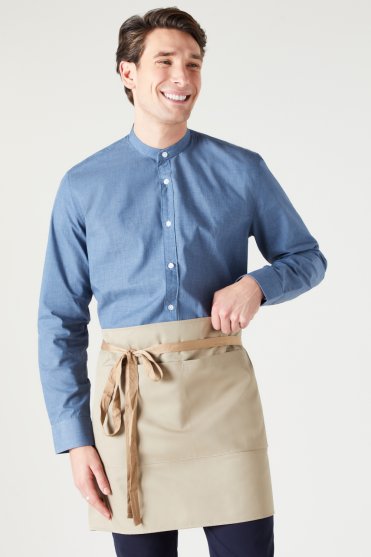 SJ Short Apron With Pocket, Khaki