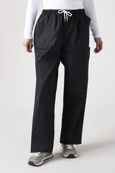 SJ Unisex Combat Scrub Trousers, Black