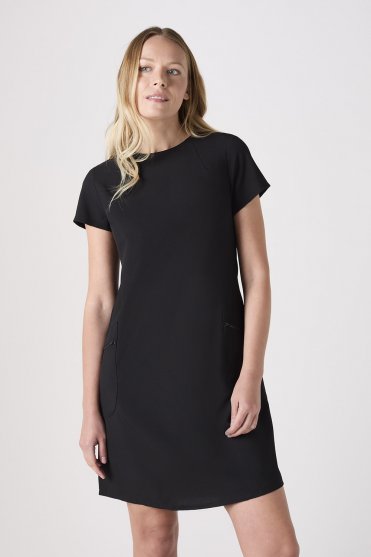 SJ Women's A-Line Shift Dress, Black