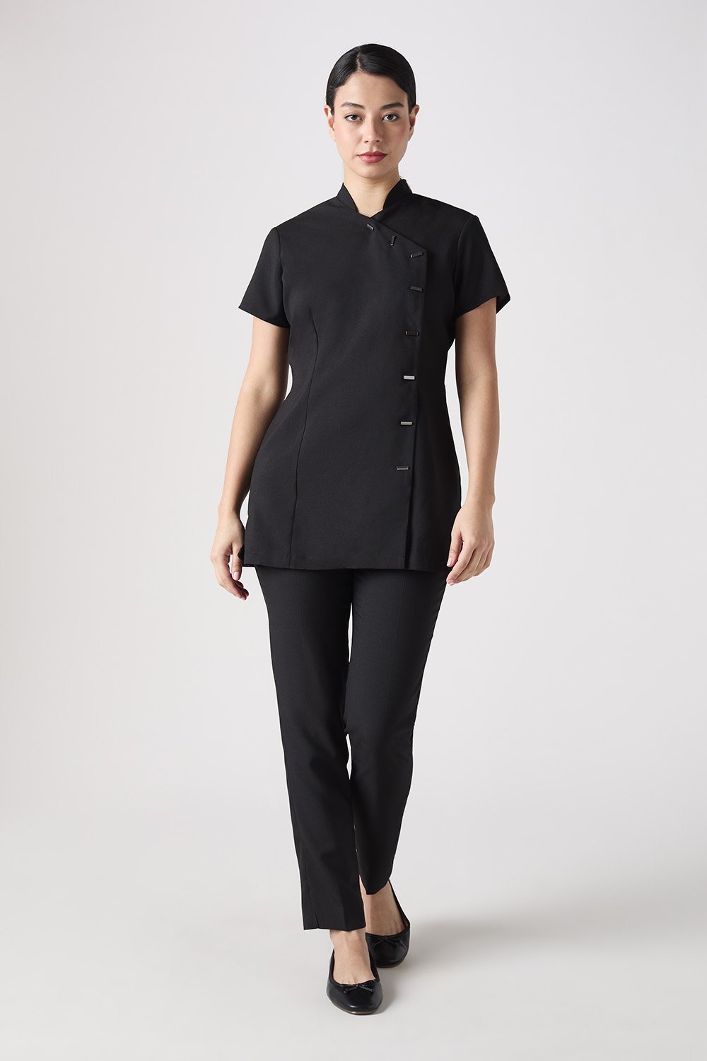 SJ Women's Asymmetric Tunic, Black | SJ