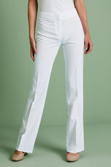 SJ Women's Bootleg Trouser, White