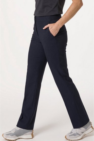 SJ Women's Bootleg Work Trousers, Navy