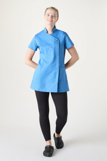 Simon Jersey SJ Women's Feature Press Stud Tunic, Teal