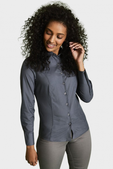 SJ Women's Long Sleeve Shirt, Dark Grey