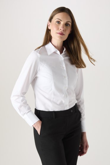 SJ Women's Long Sleeve Shirt, White