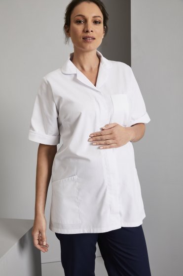 SJ Women's Maternity Healthcare Tunic, White