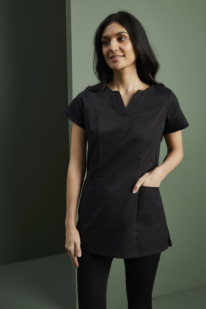SJ Women's Notch Neck Tunic, Black