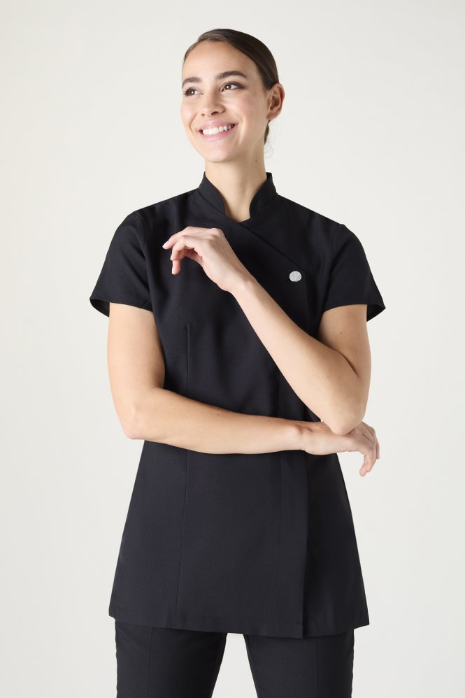 thumbnail interactive-video image 1 of Simon Jersey Ladies Black Banqueting Jacket – Hospitality, Catering, Waitress Blazer FJ0790 1 of 5
