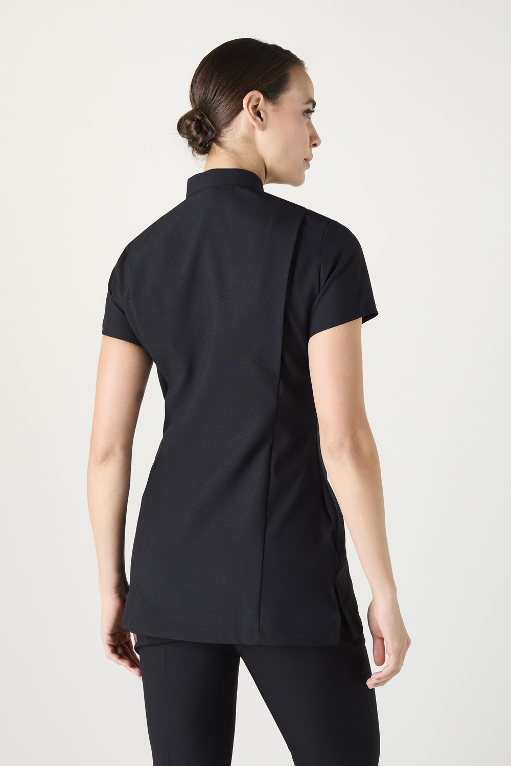 SJ Women's One Button Tunic, Black | SJ