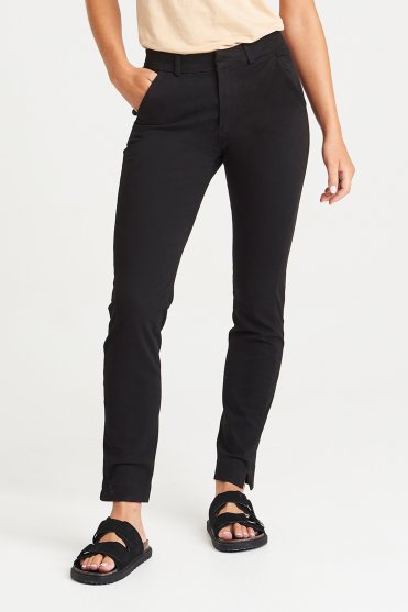 So Denim Lily Women's Slim Stretch Chino, Regular Length, Black