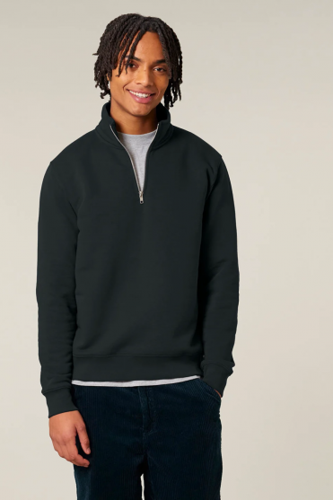 Stanley Stella Trucker 2.0 1/4 Zip Sweatshirt, Black