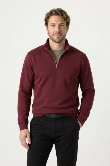 Stanley Stella Trucker 2.0 1/4 Zip Sweatshirt, Burgundy