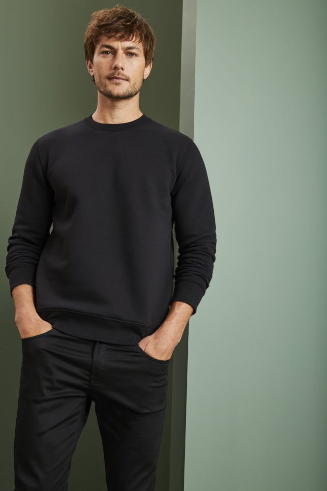 Stanley/Stella Unisex Changer Iconic Crew Neck Sweatshirt, Black