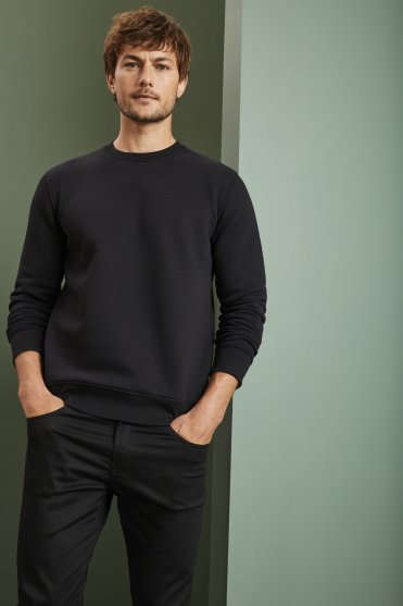 Stanley/Stella Unisex Changer Iconic Crew Neck Sweatshirt, Black